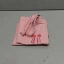 Paterr Pink Bow Tote Bag for Women Embroidery Coquette Canvas Tote Large Preppy Aesthetic Reusable Grocery Folding Shoulder Bag Gift for Women Shopping Travel