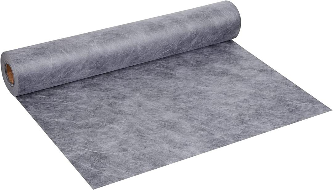 Waterproof Membrane, 3.3 ft x 43 ft Shower Membrane, Polyethylene, 10 mil, with 140 sq.ft Large Covering Area for Wall or Floor Tile Underlayment in Bathroom, Sauna, Steam Room, Gray