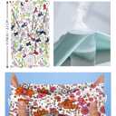 Plifal 4pcs Nurse Headbands for Women with Buttons Non Slip - Cute Cancer Doctor Nursing Sweat Wicking Head Bands, Elastic Wide Turban Soft Hair Bands Accessories for Medical Healthcare Work