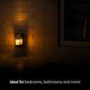 GE LED CandleLite Night Light, Plug-in, Dusk to Dawn Sensor, Flameless Candle, Sunset Light, Home Decor, LED Lights for Bedroom, Bathroom, Kitchen, Oil-Rubbed Bronze, 11258