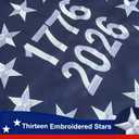 Embroidered 1776 250 Anniversary USA Flags 3x5 Outdoor- Betsy Ross American 2026 Flag Heavy Duty Nylon Embroidered Stars Sewn Stripes 250th Commemorative for Outside