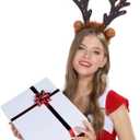 JOYIN Christmas Antler Headband,Light Up Cute Antler Headband Hat Adult Kids Christmas Party Supplies Xmas Holiday