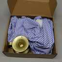 Toulite 4 Pcs Christmas Men's Pajama Set Nightshirt Sleeping Cap Candle Holder Candle Nightgown Gown Costume for Xmas Holiday(Medium)