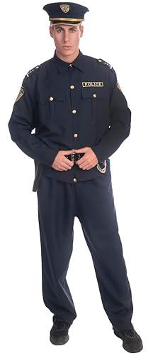 Dress Up America Police Costume For Adults - Shirt, Pants, Hat, Belt, Gun Holster and handcuffs Cop Set, M