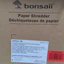 Bonsaii 12-Sheet Cross Cut Paper Shredder, 5.5 Gal Home Office Heavy Duty Shredder for Paper, Credit Card, Mail, Staples, with Transparent Window, High Security Level P-4 (C275-A)