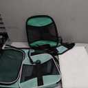 Cat Carrying Case Pet Dog Carrier Soft-Sided Cat Bag Airline Approved, Pet Travel Carrier Up to 15 Lbs, Collapsible Cats Carrier Dog Carrier for Medium Small Cats Dogs(17x11x11 Green)