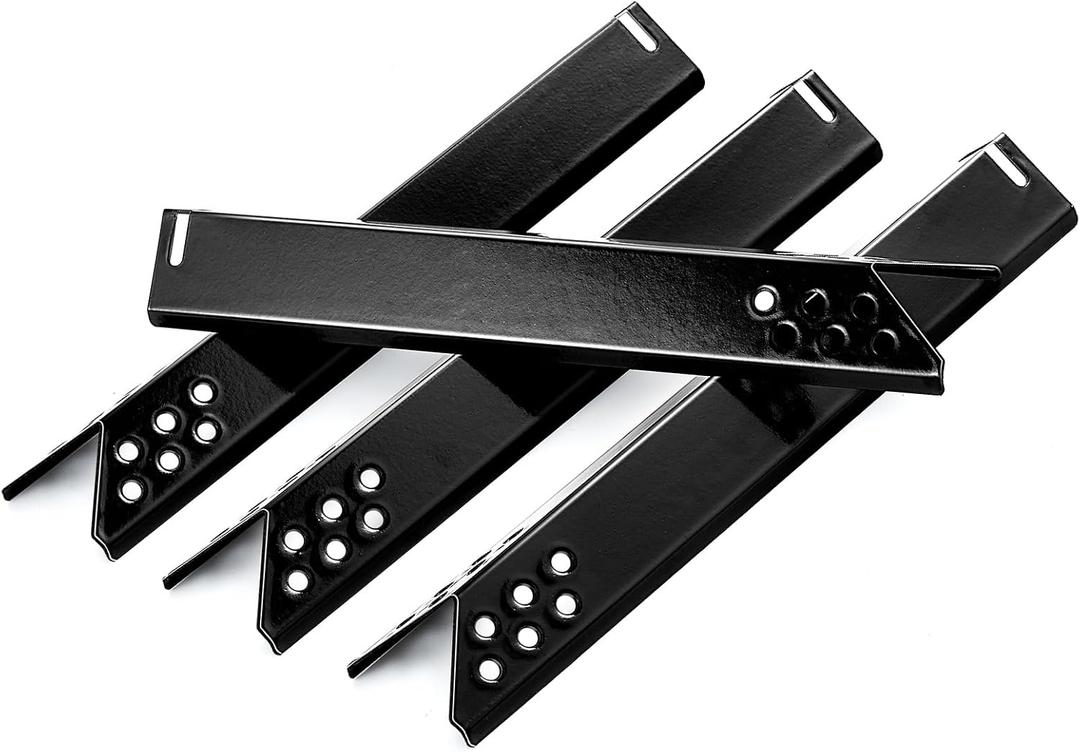BG2824B Heat Plates Grill Replacement Parts for Expert 4 Burner Gas Grill Parts 15.5'' L BG2824BP BG2824BN 38561 98561 5210050 Heat Tent XG17-096-034-04 XG16-096-034-00 Procelain Steel Heat Shield