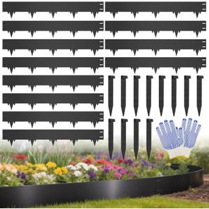 40FT Metal Landscape Edging, 12-Pack 40"L x 6.5"H Rust-Proof Border