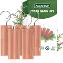 ACMETOP 20 Pack Cedar Hang Ups,100% Natural Rectangular Cedar Blocks for Clothes Storage