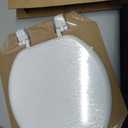 Bemis 400TTA Economy Durable Wood Toilet Seat, Made in USA, Round, White