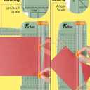 Firbon Morandi A5 Paper Cutter, Straight Small Paper Trimmer with Side Ruler for Scrapbooking Craft, Paper, Coupon, Label, Cardstock