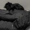 Chrisuno Women's Warm Winter Coat Long Waterproof Thicken Puffer Jacket Quilted Snow Parka with Removable Hood M