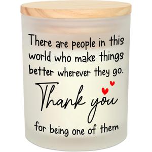 OASSIE Thank You Gifts for Women - Vanilla Lavender Candle 10 oz - Inspirational Teachers Day Birthday Retirement Nurse Week Teacher Appreciation Gifts for Women Friend Coworkers Boss Employees