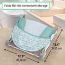 Ingenuity Foldaway 2-Position Bather, 2-Position Bath Support for Sink or Bathtub, for Ages 0-6 Months, Up to 20 Pounds, Green