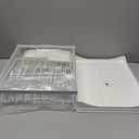 7 code Large Dish Drying Rack, 2-Tier Dish Racks for Kitchen Counter, Detachable Large Capacity Dish Drainer Organizer with Utensil Holder, Dish Drying Rack with Drain Board, White