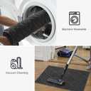 PLEASOR Front Door Mat, Absorbent Dirt Trapper Welcome Door mat Indoor, Non Slip Machine Washable Entryway Rug, Dog Door Mat, Shoes Scraper, Low Profile Doormat for Inside Floor, 20x32, Charcoal (2'8" x 1'8" (Rectangular))