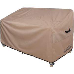ULTCOVER Patio Furniture Sofa Cover 60W x 35D x 35H inch Waterproof Outdoor 2-Seater Loveseat Cover (60"x35"x24"/35"(H), Brown-35"deep)