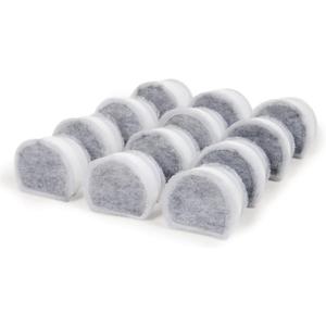 PetSafe Drinkwell Cat Water Fountain Carbon Replacement Filters - Compatible with Drinkwell 1/2 Gallon, 1 Gallon, 2 Gallon, Avalon, Pagoda, Sedona and Seascape Fountains, 12-Pack