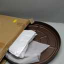 20 inch Plant Saucer Rolling Plant Caddy Rolling Plant Stand with Wheels Plant Tray with Wheels, Heavy Duty Metal, Locking, Sturdy, Rust-Resistant Finish, Easy to Move,Copper 550 lb Capacity