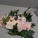 2 Pcs Wedding Arch Decorations - Reusable Artificial Hanging Flowers Floral Swag Greenery Garland for Wedding Welcome Sign Backdrop Bridal Ceremony Reception Backdrop Decoration(Light Pink