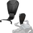 Foldable Passenger Backrest for Can Am Ryker, 12-inch Heightening Passenger Back Rest Kit with Cast Aluminum for Can-Am Ryker 900 600 & Ryker Rally Sport All Models Accessories (Replace #219400843)