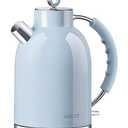 ASCOT Electric Kettle, Electric Tea Kettle Hot Water Kettle Stainless Steel 1.5L 1500W Tea Heater & Boiling Water, Auto Shut-Off and Boil-Dry Protection (Blue)