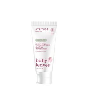 Attitude Baby and Child Fluoride-Free Training Toothpaste, Naturally Derived Ingredients, Vegan, EWG Verified, Strawberry, 2.6 Oz