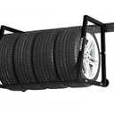 Tire Rack Wall Mount Steel Heavy-Duty 58” Wide - Multi-Vehicle Wheels Storage Shelves for Garage and Workshop Car Tire Holders, Space-Saving Wheel Organizer for Seasonal, RV, ATV Tires