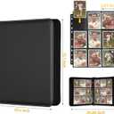 GERMUN 9 Pocket Card Binder, Premium Zip Trading Card Binder, 720 Double Sided Pocket PU Collection Binder, Collector Album, Card Folder for MTG, TCG, Sports Cards, (Black)