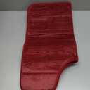 Buganda Memory Foam U-Shaped Contour Toilet Rugs, Non Slip Absorbent, Thick Soft Washable Bathroom Mat, Floor Carpet Bath Rugs Mat for Toilet Base (24" x 24", Burgundy)