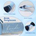Bride Squad Bachelorette Party Favors Sunglasses Bride Gifts Sunglasses | UV400 Protection, Bride to Be Sunglasses, Bridal Shower Gifting Blue Gifts for Brides, Engagement Gifts for Bride, Someth