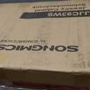 SONGMICS 6 LEDs Mirror Jewelry Cabinet, 47.2-Inch Tall Lockable Wall or Door Mounted Jewelry Armoire Organizer with Mirror, 2 Drawers, 3.9 x 14.6 x 47.2 Inches, White UJJC93W