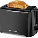 Elite Gourmet ECT1027B Cool Touch Toaster with 6 Temperature Settings & Extra Wide 1.25" Slots for Bagels, Waffles, Specialty Breads, Puff Pastry, Snacks, ETL Certified, 2 Slices, Black