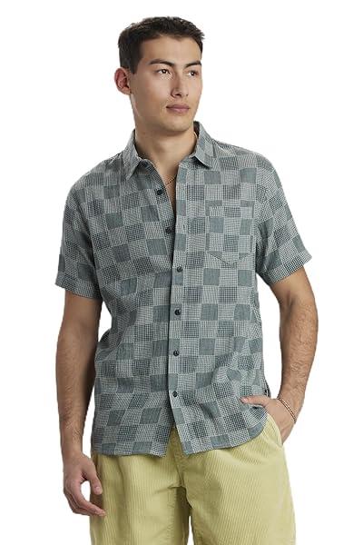 Unionbay Men's Bradley Short Sleeve Gauze Button Down Shirt, Snow Pine, XL