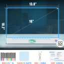 16" Led Drawing Board for Kids Rechargeable, Portable Doodle Glow LED Note Board with 7 Colors, Light Up Acrylic Dry Erase Lumi Board with Stand, Christmas & Birthday Gifts for Girls Boys