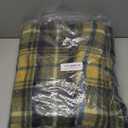 GREEN COZY Wool Throw Blanket - Sustainable Warmth for Any Occasion (Pine Tartan, 47"x75")