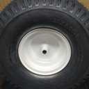 20x8.00-8 Lawn Mower Tire and Wheel Tubeless with 3/4 Bushing, 3.5Offset Hub and 3 1/16 Keyway 20x8x8 Lawn Mower Tire with Rim for Tractor Rear, Turf Tread 20 inch Wheels, 800 lbs Weight Capacity