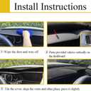 Dash Cover Mat Custom Fit for Nissan Pathfinder D21 Hardbody Pickup Truck 1986-1993, Dashboard Cover Pad Carpet Protector (Black) F77