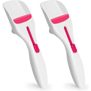 2PCS Cupcake Batter Scoop, One Click Sliding Button Cake Cream Spatulas for Elegant Baking, Pastry & Cake Decorating, ABS and TPE Material