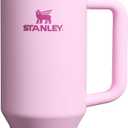STANLEY Quencher H2.0 Tumbler with Handle and Straw 40 oz | Flowstate 3-Position Lid | Cup Holder Compatible for Travel | Insulated Stainless Steel Cup | BPA-Free | Cherry Blossom