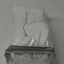 White Full Blackout Pinch Pleated Curtain 95 Inches Long for Bedroom Noise Reducing Window Treatment Thermal Insulated Backtab Drapes with 9 Hooks (Ring not Include), 40"x95"x2, Bright White