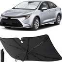 EcoNour Windshield Sunshade & Window Tint for Toyota Corolla 2020-2024 2025 2026 | Front Windshield Sun Shade UV & Heat Shield | Foldable Car Sun Visor for Interior Protection Accessories