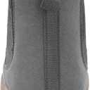 Womens Mens Chelsea Boots Minimalist Winter Snow Boots Wide Width Ankle Booties with Arch Support Slip-on Short Boot Shoes (Grey)
