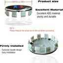 4PCS M 3 Color Wheel Center caps with Same Logo tire Valve caps Cover Original Vehicle Replacement 2.7in/68mm Center Wheel hub Rim Cover