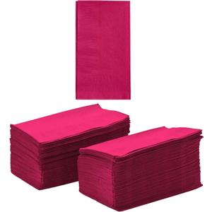 Perfectware 2 Ply Burgundy Dinner Napkins - 2 Ply Dinner Burgundy -125 Count (Pack of 1)