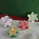 2 Pcs Christmas Snowflake Silicone Molds Candle Soap DIY Molds Candle Decorating Mold for Xmas Baking Party Chocolate Candy Wax Resin Baking Tray Fondant Cake Decoration