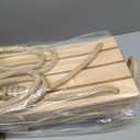 2 Pcs Wood Swing Seat Carbonized Hanging Wood Tree Swing Adjustable Anticorrosive Waterproof 440lbs Load Indoor Outdoor Backyard Play, 24 x 6.3 x 1.42 Inch (Classic Style)