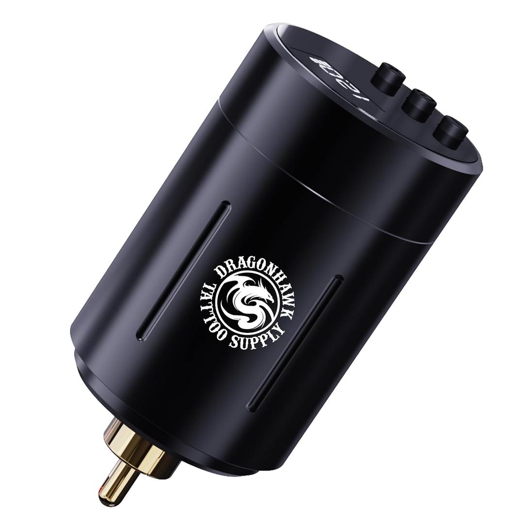 Dragonhawk Tattoo Battery Power Supply Lightweight Small Digital Display for Rca Jack Tattoo Pen Machine