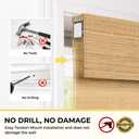 UNISHADES No Drill Cordless Bamboo Roman Shades, 21×64 in, Carbonized