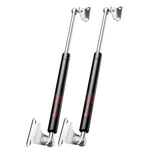 15 inch 10 lbs(12-17lbs) Gas Strut Shocks with L-Type Mounts for Cabinet Toy Box Toolbox Lid Trash Bin Dog House Door RV Cabinet Baseroom Door Canopy Cover Trail Topper Window,Set of 2, Black